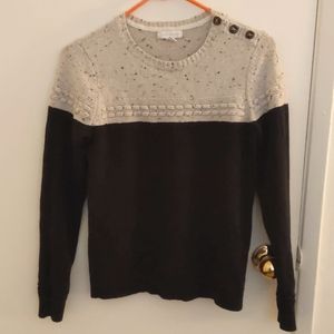 Charter Club: Black and Beige sweater Size: small